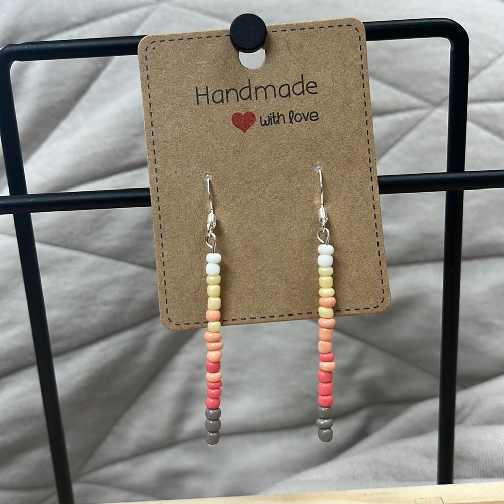 Hand Crafted Boho Seed Bead earrings